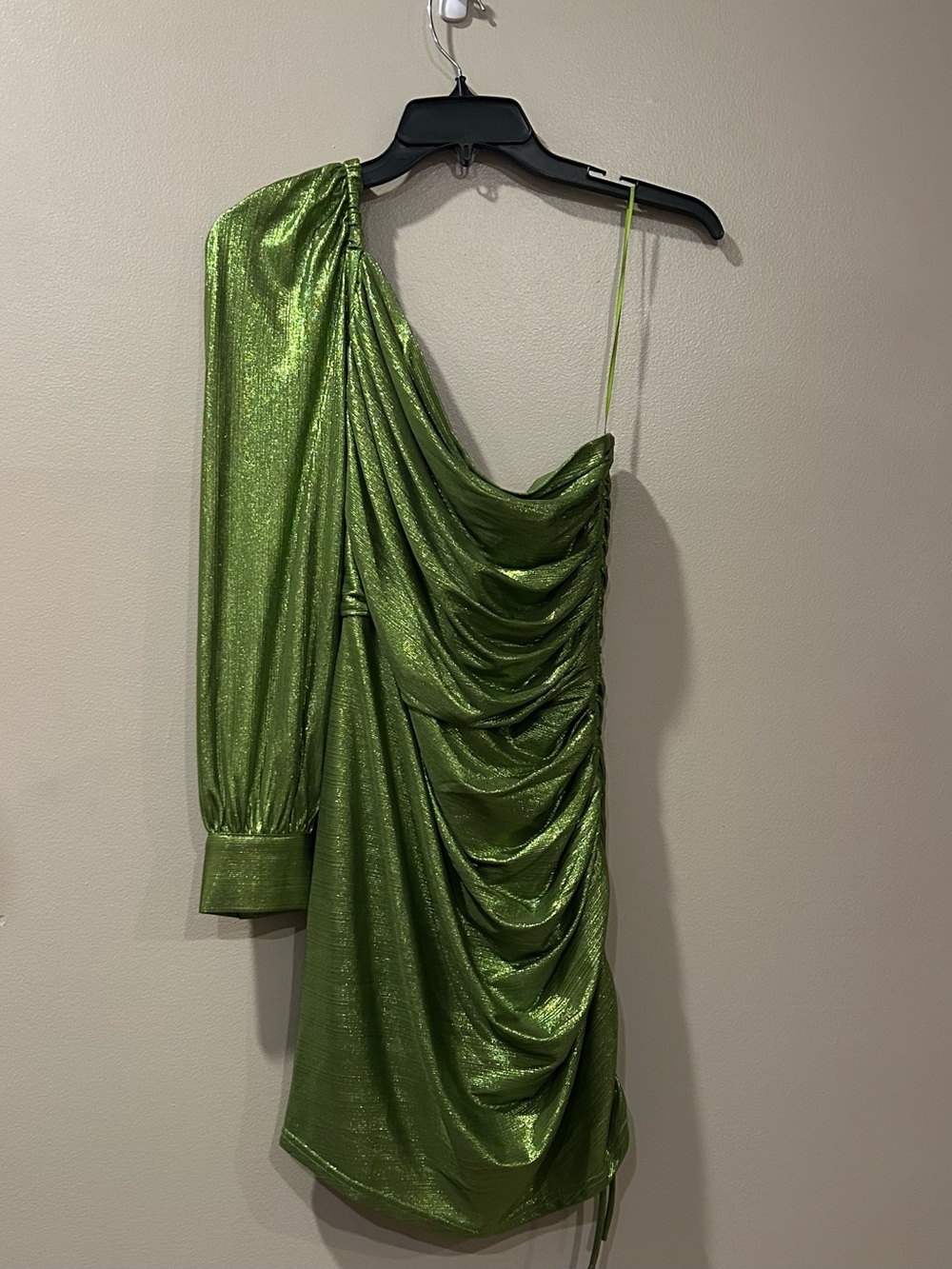 Adelyn Rae One Shoulder Ruched Dress